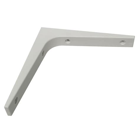 white metal shelving brackets|6 inch shelf brackets white.